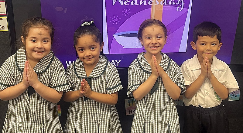 Ash Wednesday at Good Shepherd Catholic Primary Plumpton