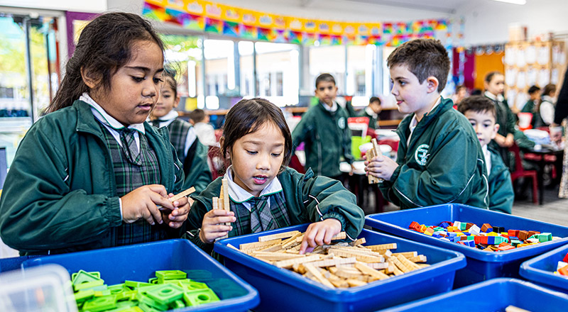 Students learning at Good Shepherd Catholic Primary Plumpton